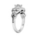 2.58 ct. TW Round Diamond Engagement Ring Halo Design in 18K White Gold