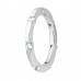 0.50 Ct. Round Diamond Eternity Wedding Band Ring in 18 Kt White Gold