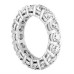 Ladies 4.50 ct. Round Cut Diamond Eternity Wedding Band in 18 kt White Gold