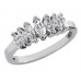 Ladies  1.25 CT Marquise Cut Diamond Wedding Band Ring  in Platinum