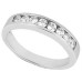 Ladies 1.00 ct Round Diamond Eight Stone Band in 14 kt White Gold