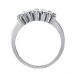 Ladies 1.25 ct. TW Seven Stone Marquise Diamond Wedding Band in 18K White Gold