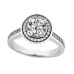 Lady's 1.85 ct. TW Round Cut Diamond Accented Engagement Ring in Platinum