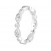 0.75 Ct. Round Diamond Alternating Design Eternity Wedding Band Ring in 18 Kt