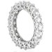 Ladies 3.50 ct. Round Diamond Eternity Band in 18 kt Unique Setting