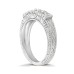 Diamond Club 0.55 ct. Wedding Band with Round and Baguette Diamonds Antique