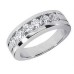 Men's 0.75 ct. Round Diamond Wedding Band in 18kt Channel Set