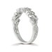 Diamond Club 1.00 ct. Wedding Band with Round an Baguette Diamonds Milgrain