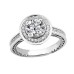 Ladies' 2.39 ct. TW Round Diamond Antique Like Engagement Ring in Platinum