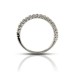 Ladies 0.65 ct Round Cut Diamond Wedding Band in14 kt White Gold