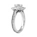 2.35 ct. TW Princess Diamond Engagement Ring in Halo Mounting