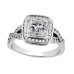 2.25 ct. TW Princess Cut Diamond Engagement Ring with Twisted Shank