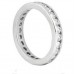 3.00 CT Round Diamond Eternity Wedding Band in White Gold Channel Setting