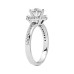 Ladies' 1.68 Ct Tw Round Cut Diamond Halo Engagement  Ring 