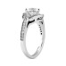 Ladies' White Gold 1.87 ct. TW Oval Shaped Diamond Engagement Ring in Platinum