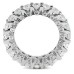 2.50 ct. TW Ladies Round Cut Diamond Eternity Wedding Band in 18 Kt White Gold