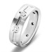 Men's 0.70 ct Round Cut Diamond Wedding Band in 18kt White Gold