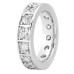 1.75 ct TW Ladies Round Cut Diamond Wedding Eternity Band in 18k White Gold