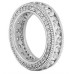 Ladies 4.00 ct Round Cut Diamond Eternity Band in 14 kt White Gold