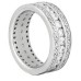 5.00 CT. TW Diamond Triple Row Eternity Wedding Band in Platinum