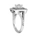 Ladies' 2.07 ct. TW Princess Diamond Halo Style Engagement Ring