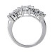 Ladies 1.50 ct. Round Diamond Three Stone Ring in 14 kt Cluster Setting