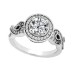 1.92 ct. TW Round Diamond Engagement Ring Twisted Shank in Platinum