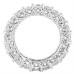 Ladies 4.00 ct. Round Diamond Eternity Band in Unique 14 kt White Gold Mounting