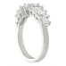 1.50 ct. TW Seven Stone Marquise Diamond Diagonal Set Wedding Band in 18 Kt