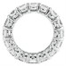 Ladies 4.50 ct. Round Cut Diamond Eternity Wedding Band in Platinum