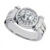 Men's 1.60 ct Round Diamond Wedding Band in 18 kt White Gold