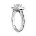 2.35 ct. TW Princess Diamond Engagement Ring in Platinum Halo Mounting