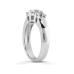 Diamond Club 0.37 ct. Wedding Band with Round Diamonds in Three Stone Mounting