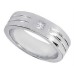 Men's 0.25 ct. Princess Cut Diamond Wedding Band in Platinum