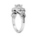 2.58 ct. TW Round Diamond Engagement Ring Halo Design in Platinum