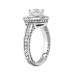 Ladies' 2.39 ct Round Diamond Antique Like Engagement Ring in 18 Kt White Gold