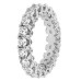 2.50 ct. TW Ladies Round Cut Diamond Eternity Wedding Band in 18 Kt White Gold