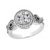 1.92 ct. TW Round Diamond Engagement Ring Twisted Shank in Platinum