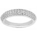 Ladies 3.70 ct. Round Diamond Wedding Band Engagement Ring Pave Set 18K Gold