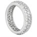 3.00 ct Pave Eternity Round Cut Diamond Wedding Band in Platinum