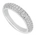 Ladies 1.10 ct. Round Diamond Wedding Band  in Platinum Pave Set