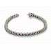 Ladies 3.00 ct. Round Diamond Tennis Bracelet in 14 Kt White Gold Bezel Set