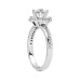 Ladies' 1.68 Ct Tw Round Cut Diamond Halo Engagement  Ring 