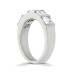 Diamond Club 2.27 ct. Wedding Band with Baguette and Princess Diamonds Bar Set