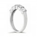 Diamond Club 0.75 ct. Wedding Band with Baguette & Round Diamond in Bar Mounting