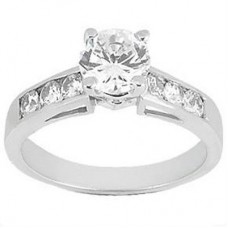 1.95 ct. TW Round Diamond Engagement Ring in 14 kt. White Gold