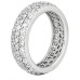 3.00 ct Pave Eternity Round Cut Diamond Wedding Band in 18 kt White Gold