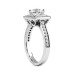 Bridal 2.21 ct. TW Princess Diamond Halo Engagement Ring