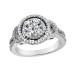 Ladies'  2.19 ct. TW Round Diamond Engagement Ring in 18K White Gold