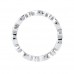 0.75 Ct. Round Diamond Alternating Design Eternity Wedding Band Ring in 18 Kt